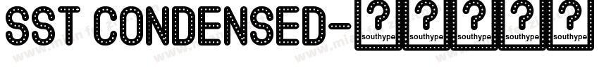 SST Condensed字体转换